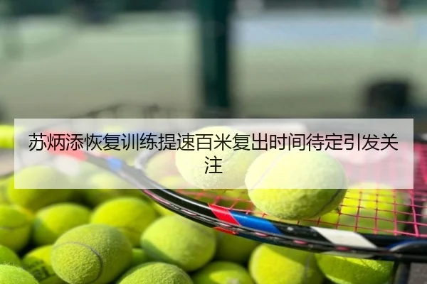 苏炳添恢复训练提速百米复出时间待定引发关注